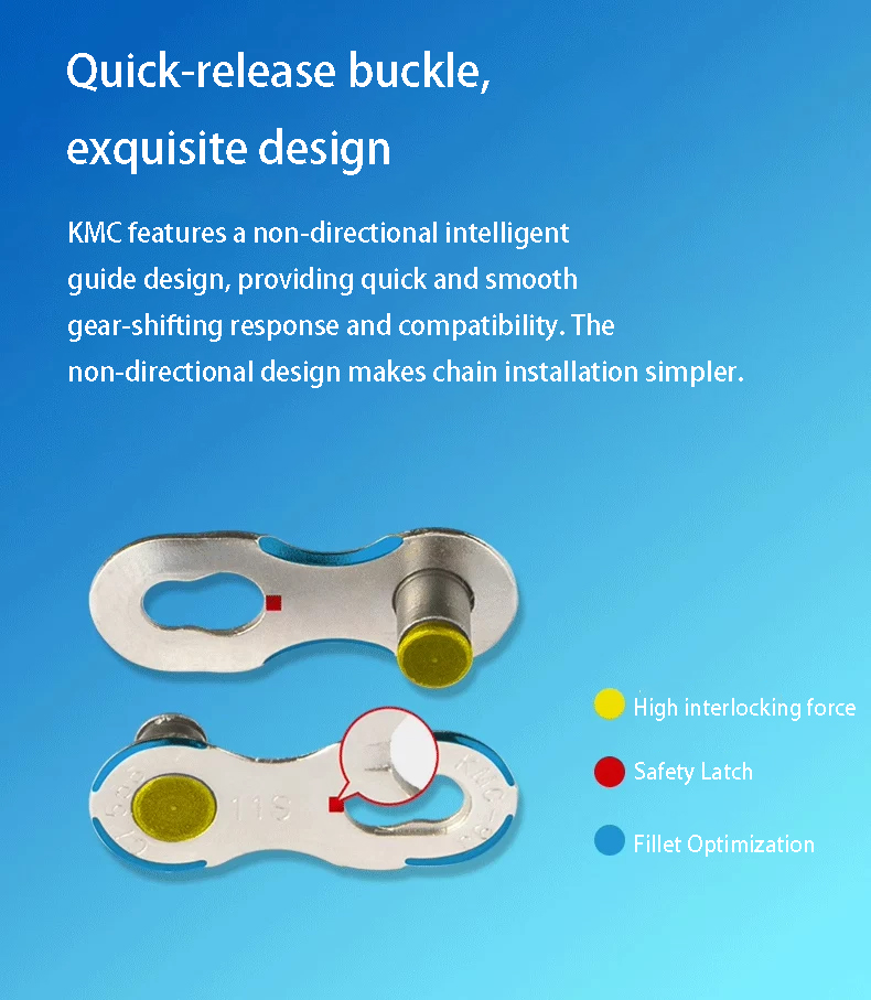 KMC 6-8/9/10/11/12speed XGlide - đánh giá và giá Chain Quick Link